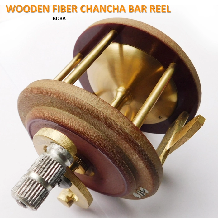 Wooden Fiber Chancha Bar Indian Fishing Reel 3.5 inch - Rozina's Club
