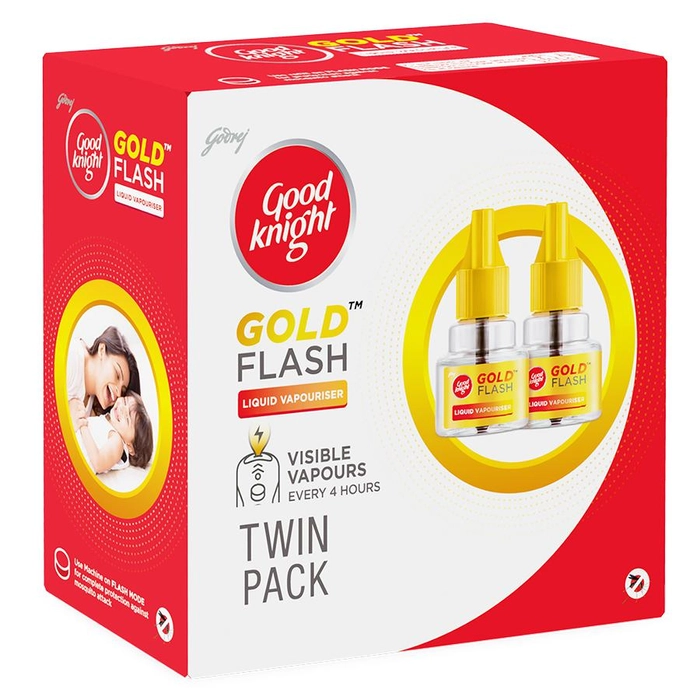 Good knight Gold Flash - Mosquito Repellent Refill, 45 ml (Pack of 2)