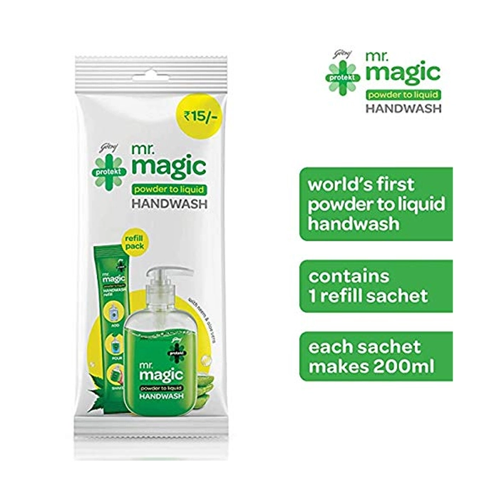 Godrej Protekt Magic Handwash Neem & Aloe Vera 9Gm