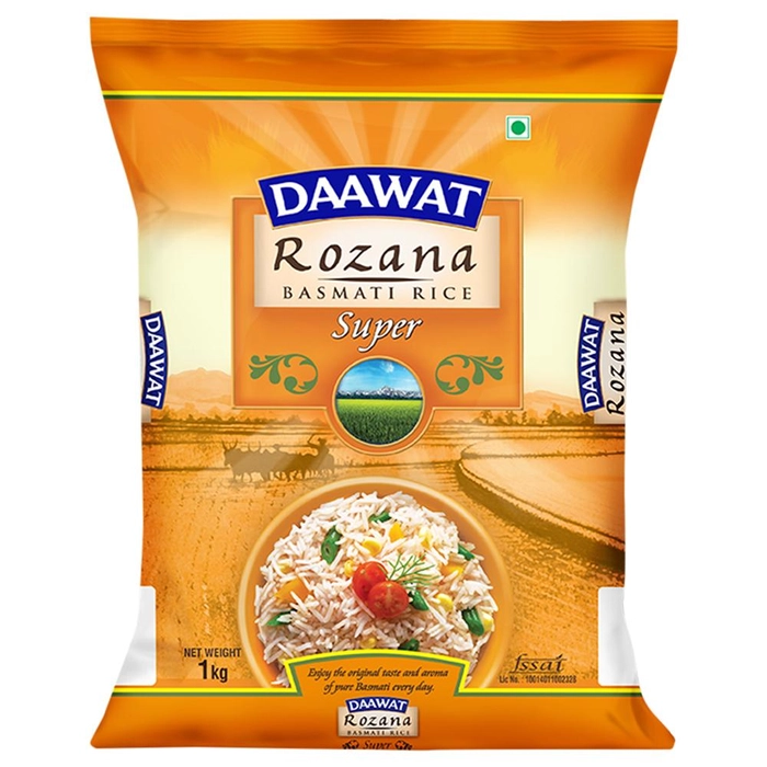 Daawat Rozana Super Basmati Rice 1kg
