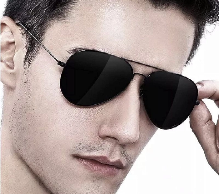 IFLASH Men's UV Protected Classic Aviator Sunglasses (Black)