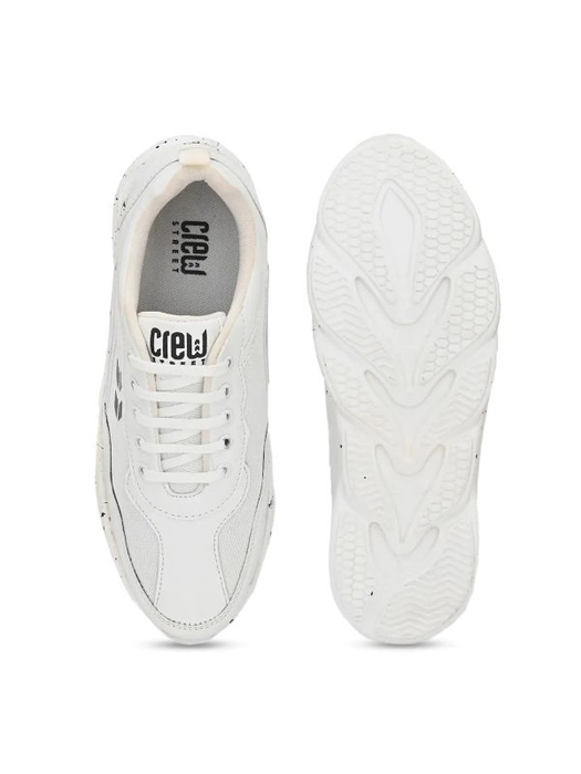 Crew STREET
Men White Mesh Training or Gym Non-Marking Shoes