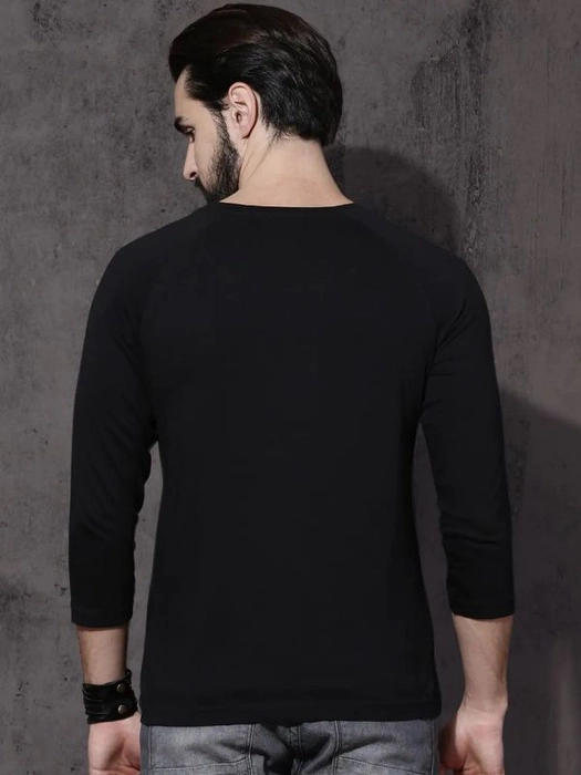 Roadster-Men Black Pure Cotton T-shirt