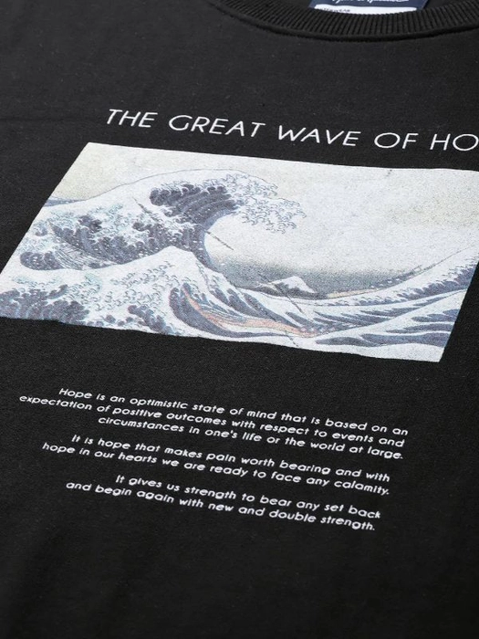 Mast & Harbour-Men Black & Blue Printed Sweatshirt