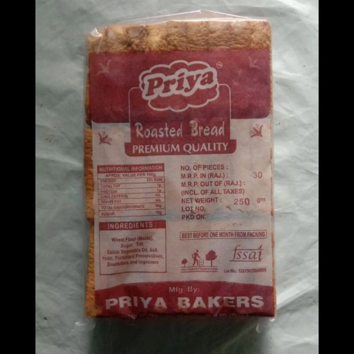 Priya roasted bread 250g