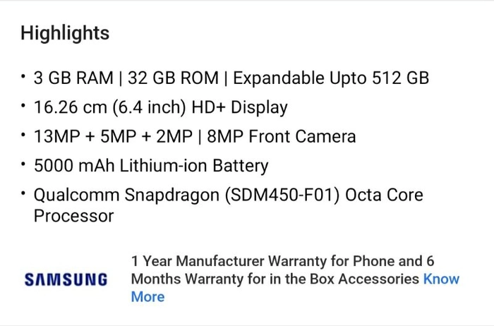 Samsung M11  4 Gb Ram 64 Fb Ro