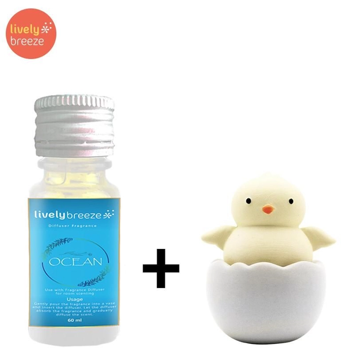 Mini Chick Car Diffuser & 60ml Fragrance Oil