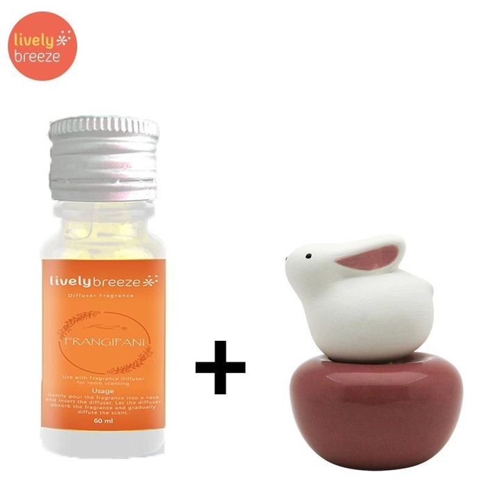 Mini Mochi Bunny Car Diffuser & 60ml Fragrance Oil