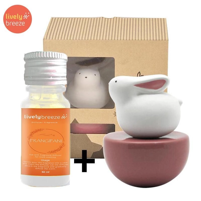 Mochi Bunny Room Diffuser & 60ml Fragrance Oil