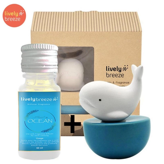 Willy Whale Room Diffuser & 60ml Fragrance Oil