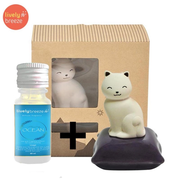 Aiko Cat Room Diffuser & 60ml Fragrance Oil