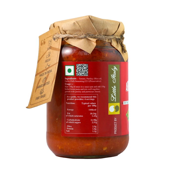 Acasa Arrabiata Pasta sauce by Little italy 300 ml