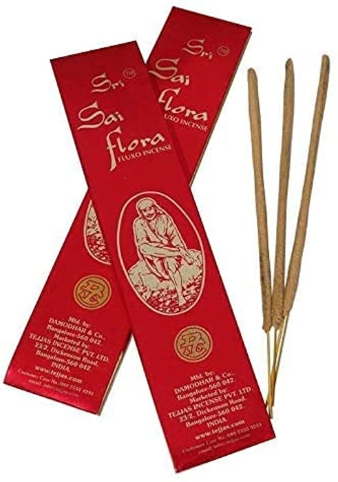 Damodhar and co - Sri Sai Flora Agarbatti Hand Rolled Incense Sticks  (25 GM Each)