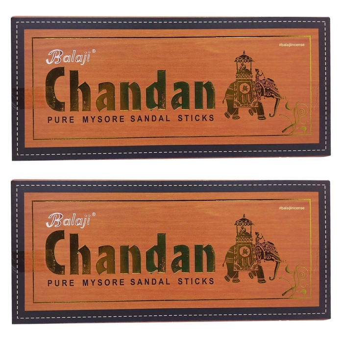 Balaji Chandan - Pure Mysore Sandal Incense Sticks - 25 Sticks