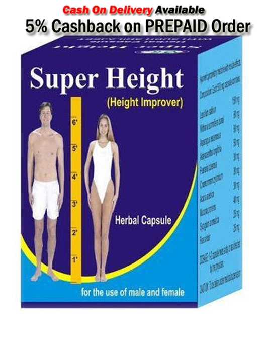 Super Height capsule by Vitalize Herbs Pharmacy- Pack of 1