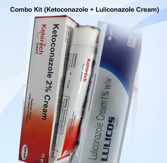 Combo Kit Of Ketoconazole Cream + Luliconazole Cream ( Antifungal Cream )