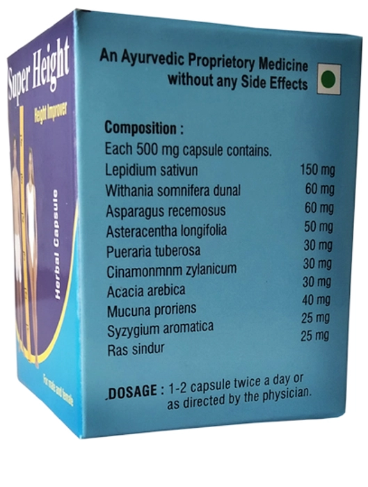 Super Height capsule by Vitalize Herbs Pharmacy- Pack of 1