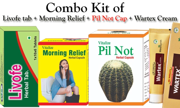 Combo Kit- Pil Not + Morning Relief + Livofe tab + Wartex Cream