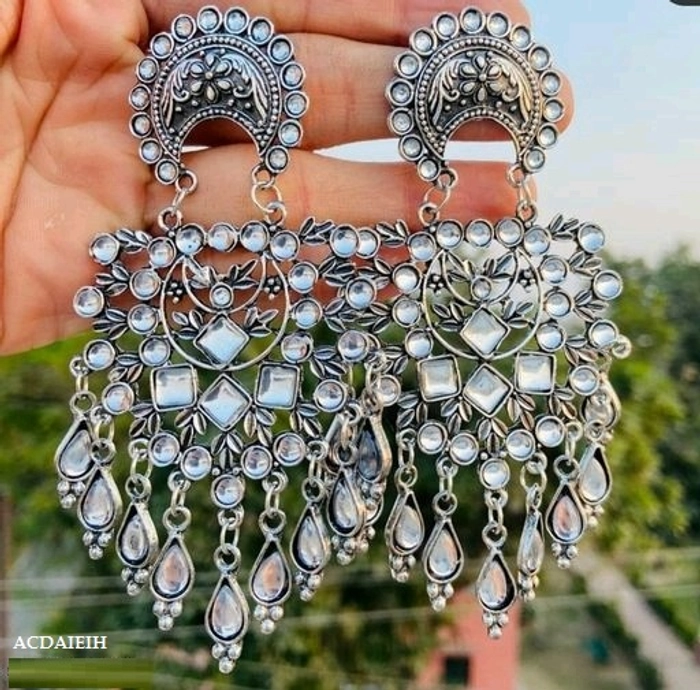 Amazon.com: Xerling Large Heart Rhinestone Crystal Dangle Earrings  Statement Drop Earrings Brides Silver Love Heart Stud Earrings for Women Girls  Heavy: Clothing, Shoes & Jewelry