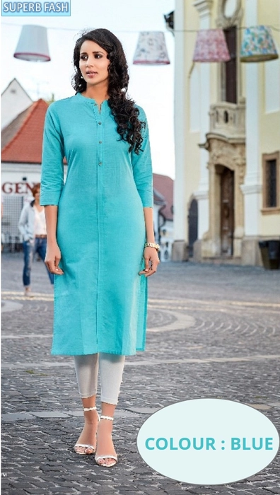 Buy online Solid Straight Kurti With Pocket from Kurta Kurtis for Women by  Cottinfab for ₹679 at 64% off | 2024 Limeroad.com