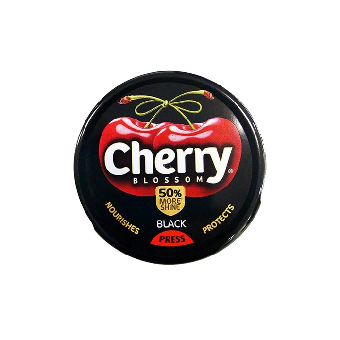 Cherry Blossom Wax Shoe Polish (Black)