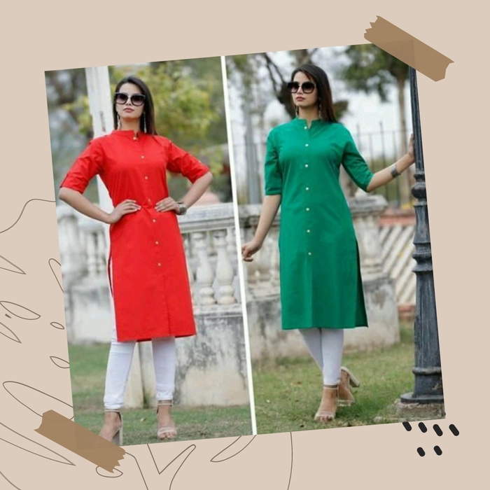 Buy online Black Cotton-functional Buttons Kurti from Kurta Kurtis for  Women by Rumara for ₹1499 at 0% off | 2024 Limeroad.com