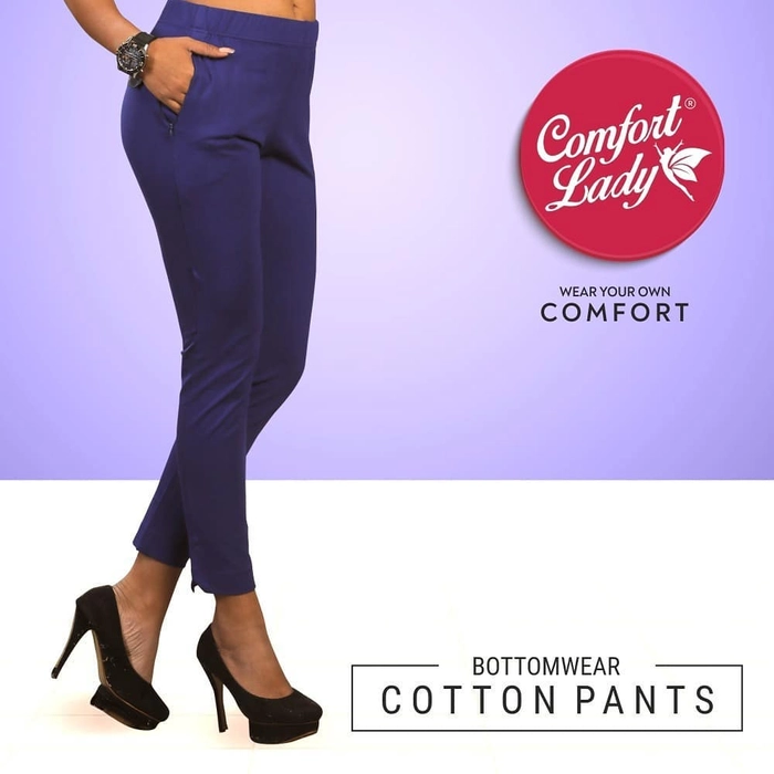 Buy Comfort Lady Women's Straight Cotton Regular Fit Kurti Pants (Large,  Light Green) at Amazon.in