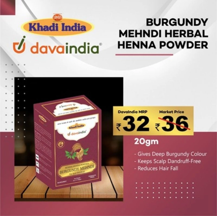 Khadi Noyona Herbal Natural Burgundy Hair Mehndi (2X100g) Natural Mehendi  Price in India - Buy Khadi Noyona Herbal Natural Burgundy Hair Mehndi  (2X100g) Natural Mehendi online at Flipkart.com