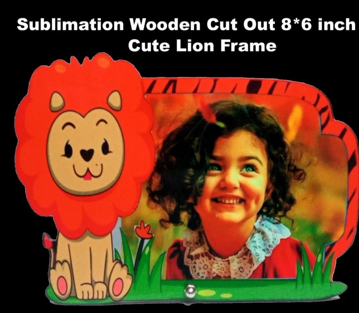 wooden cut photo frame