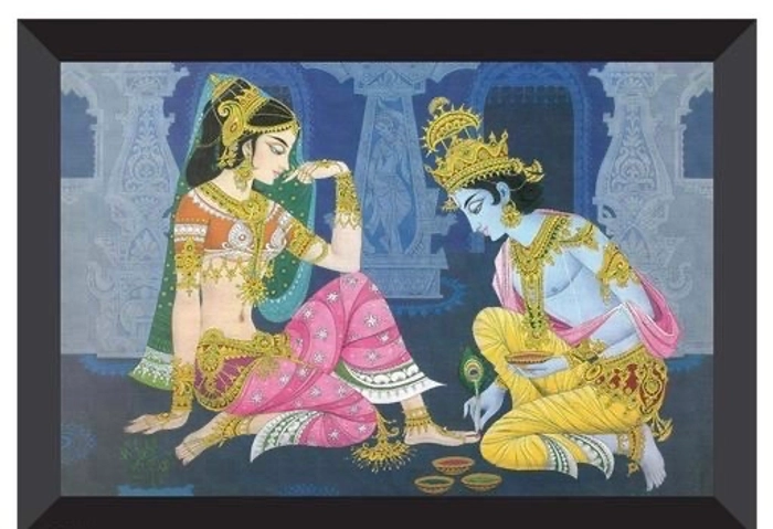 Radha Krishna Wall Painting