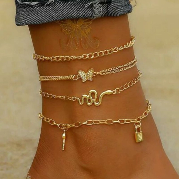 Aesthetic anklets deals