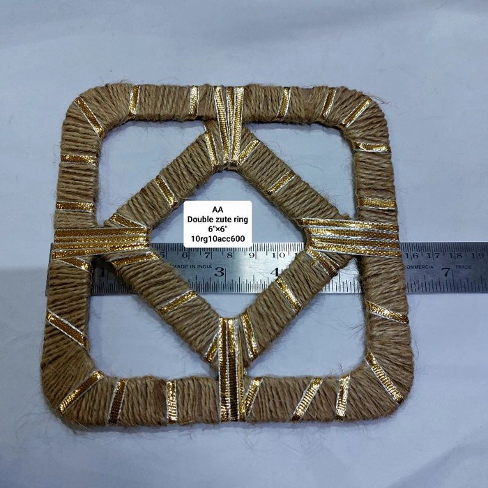 Double Zute Ring Square 6"