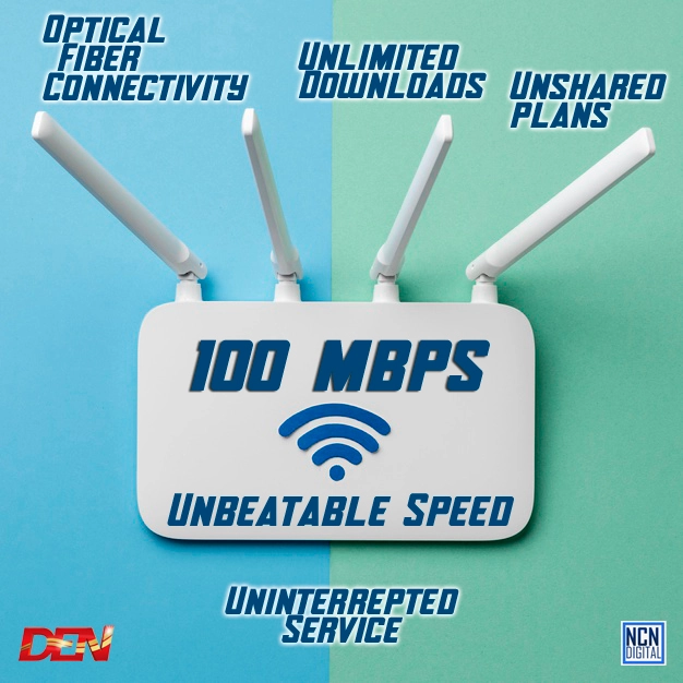 100 mbps Unlimited / 3 months Validity