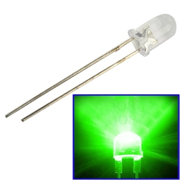 3mm Green DIP LED (Pack of 50)