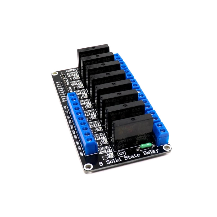 5V SSR Solid State Relay Module 240V 2A Output with Resistive Fuse (2,4,8) Channel