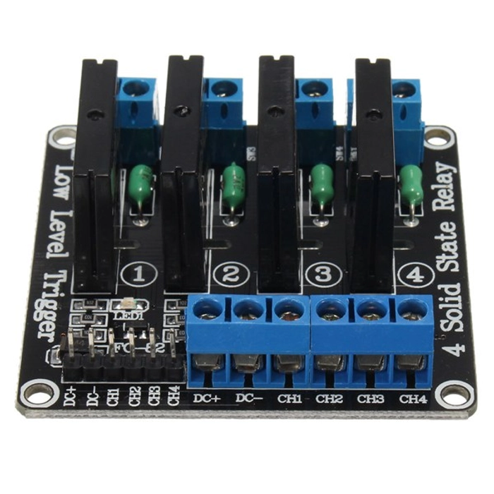 5V SSR Solid State Relay Module 240V 2A Output with Resistive Fuse (2,4,8) Channel