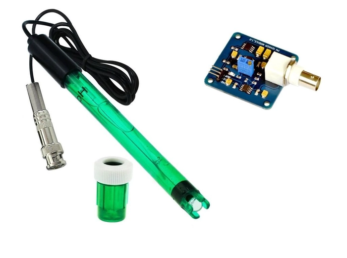 PH SENSOR MODULE & PH ELECTRODE PROBE FOR ARDUINO, AVR, PIC