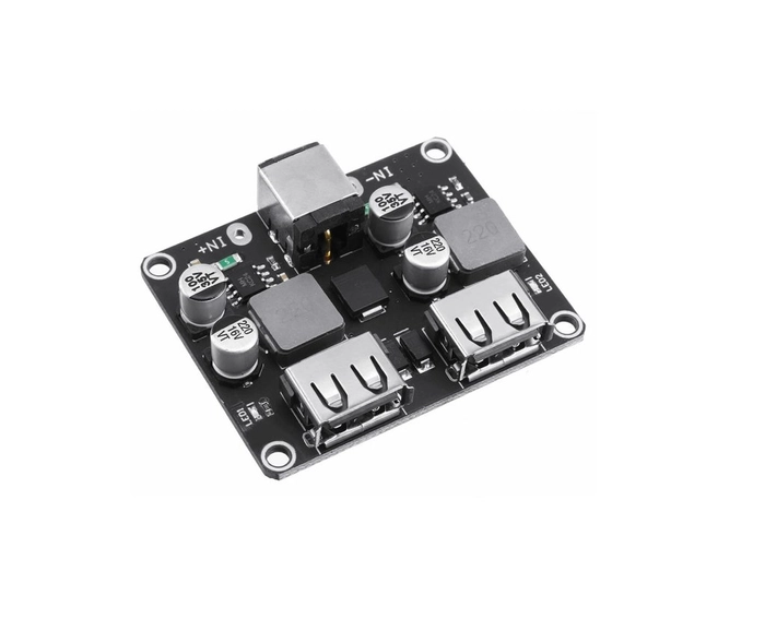 QC3.0 QC2.0 USB DC-DC Buck Converter Charging Step Down Module 6-32V 9V 12V 24V to Fast Quick Charger Circuit Board 3V 5V 12V Four Channel