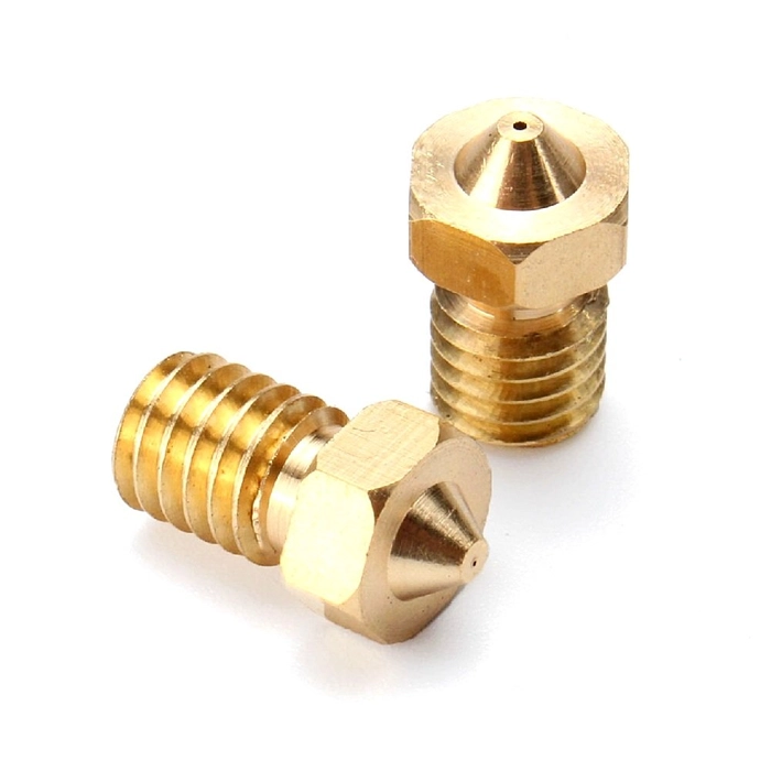 M6 Thread Brass Nozzle V5 V6 UM Compatible – 3mm x 0.3mm (for 3D printer)