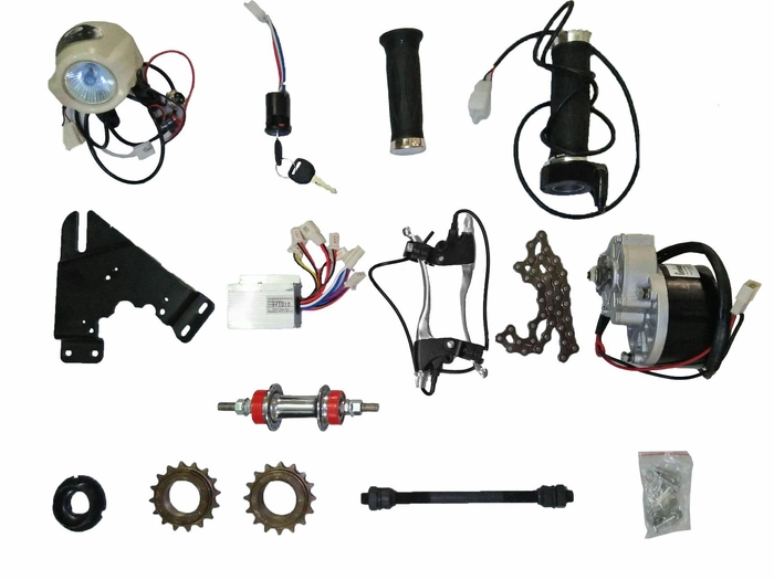 E-Bike 24V 250W 300RPM DC Geared Motor KIT