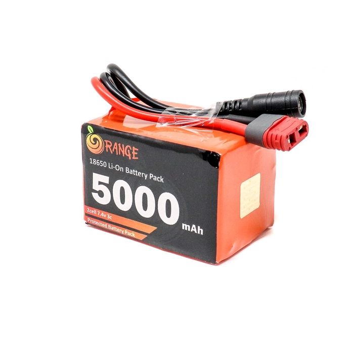 Orange 18650 Li-ion 7.4V (choose capacity)