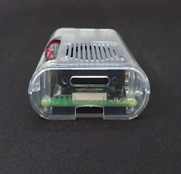 Raspberry Pi 4 Transparent Compact ABS Case with Heat Sink set