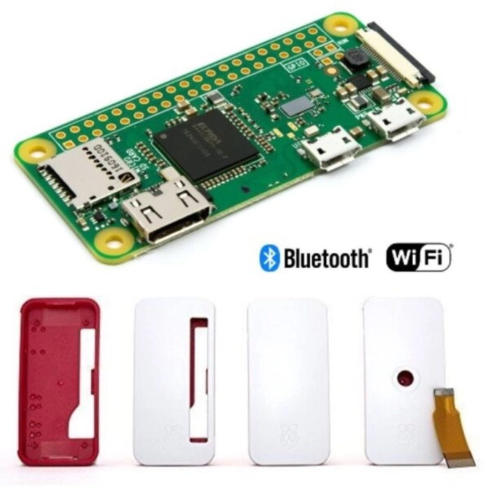 Raspberry Pi Zero W with Raspberry Pi Zero W Accessories Kit