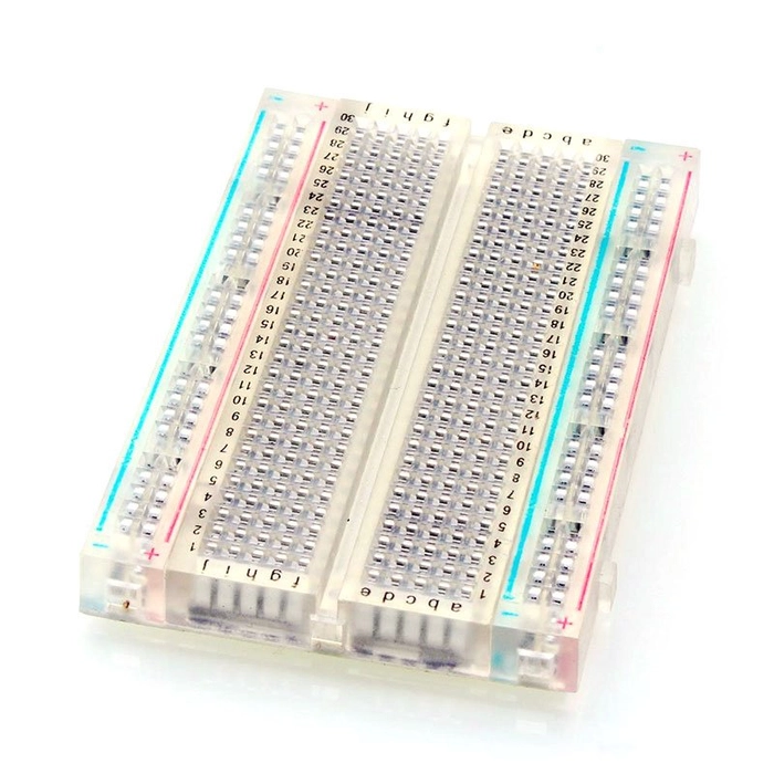 400 Points Solderless Breadboard (Transparent)