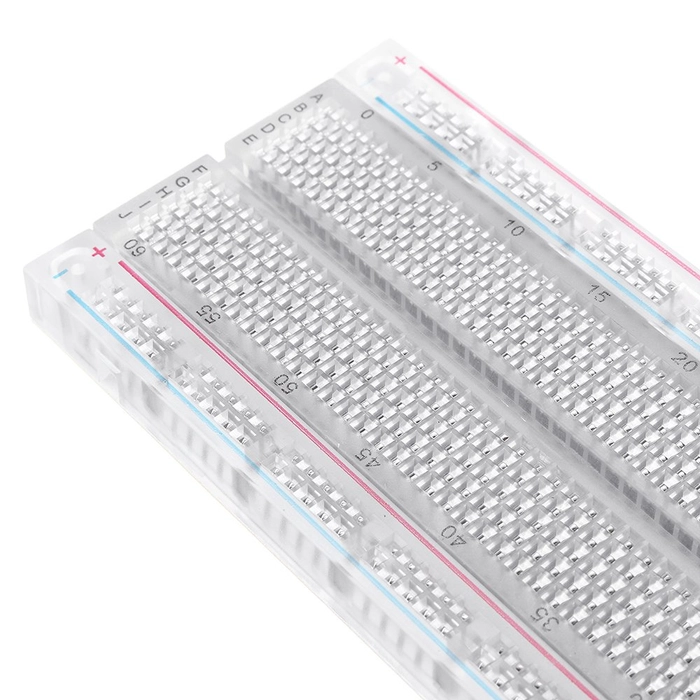 Transparent 830 Points Solderless Breadboard