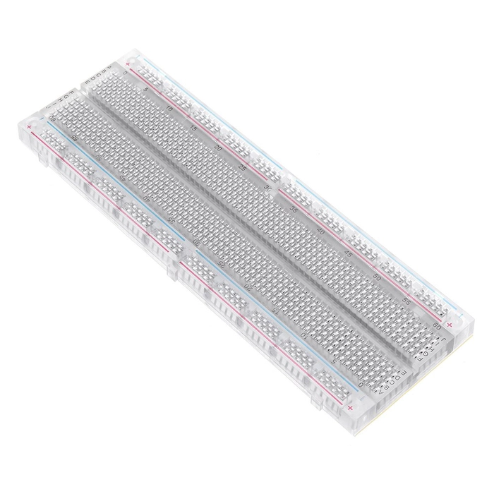 Transparent 830 Points Solderless Breadboard