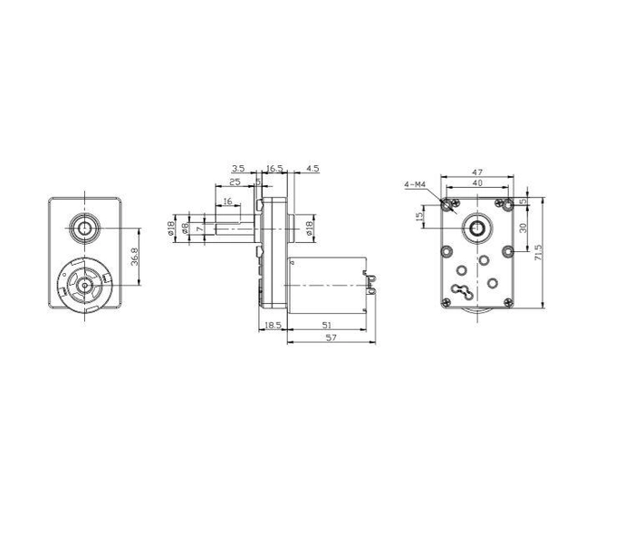 BF-555 GEARED RPM - HIGH TORQUE ( 6RPM, 18RPM, 60RPM )