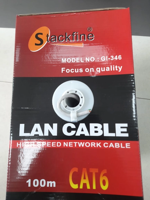 Stackfine CAT6 100m LAN Cable (High Speed Network Cable)