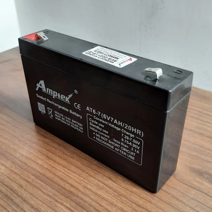 Amptek 6V 7Ah SMF Battery