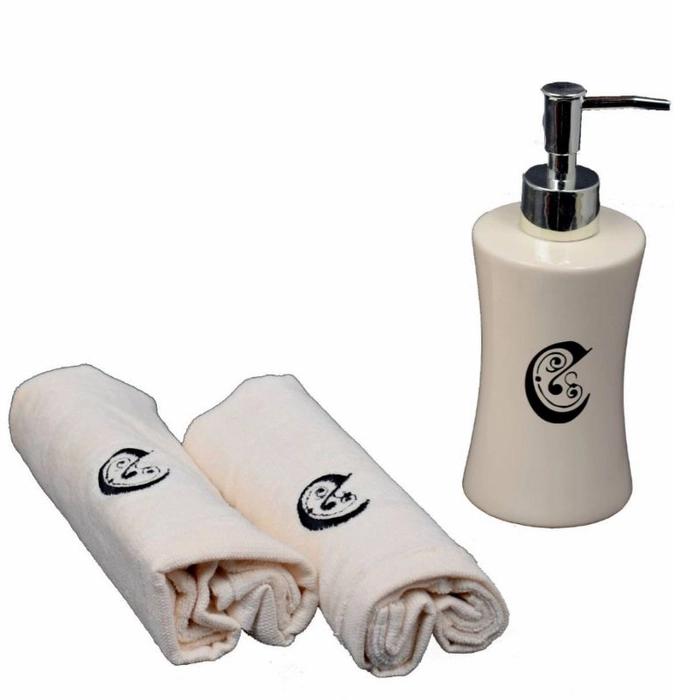 SOAP DISPENSER

WITH 2 MINI TOWELS AND DISPENSER